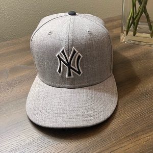 New York Yankees  A-Frame Snapback Grey - Navy blue